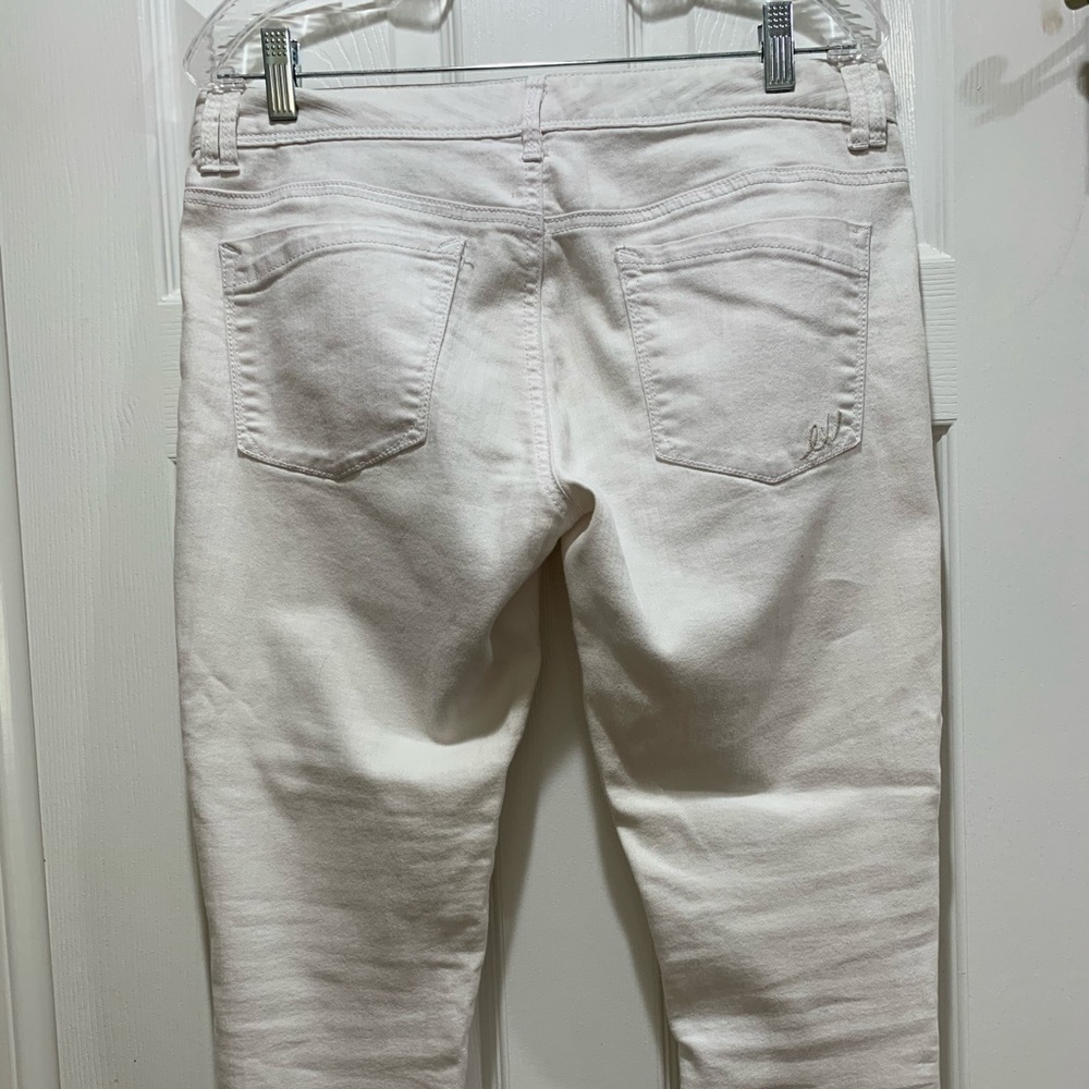 EXPRESS White Cropped Jeans
